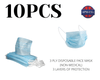 10 Pack-3 Ply Disposable Face Mask (Non-Medical) APM-USA