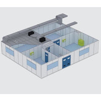 Design Iso7 Portable Clean Room Manufacture Class 1000 