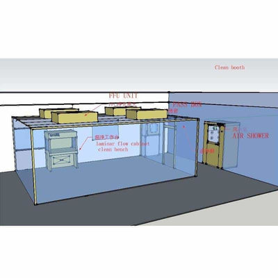 No Dust Prefabricated Portable Clean Room And Cleanroom Sandwich Panels For Sale 