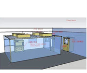 sujon38Hot Sale Laboratory Clean Booth Class 100 Soft Wall Clean Room 